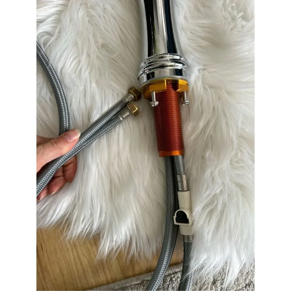 Moen faucet with spray nozzle chrome used